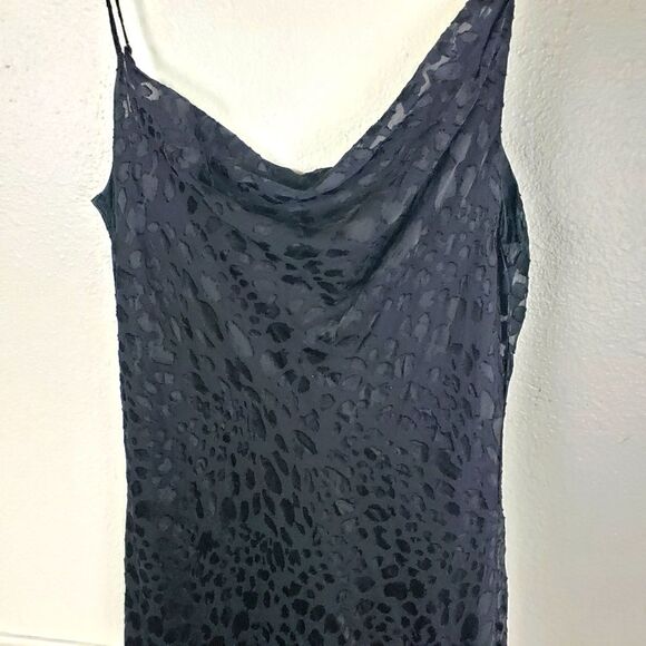 Good American Women's 04 Small Black Cheetah Animal Print Slip Evening Dress - Picture 5 of 9